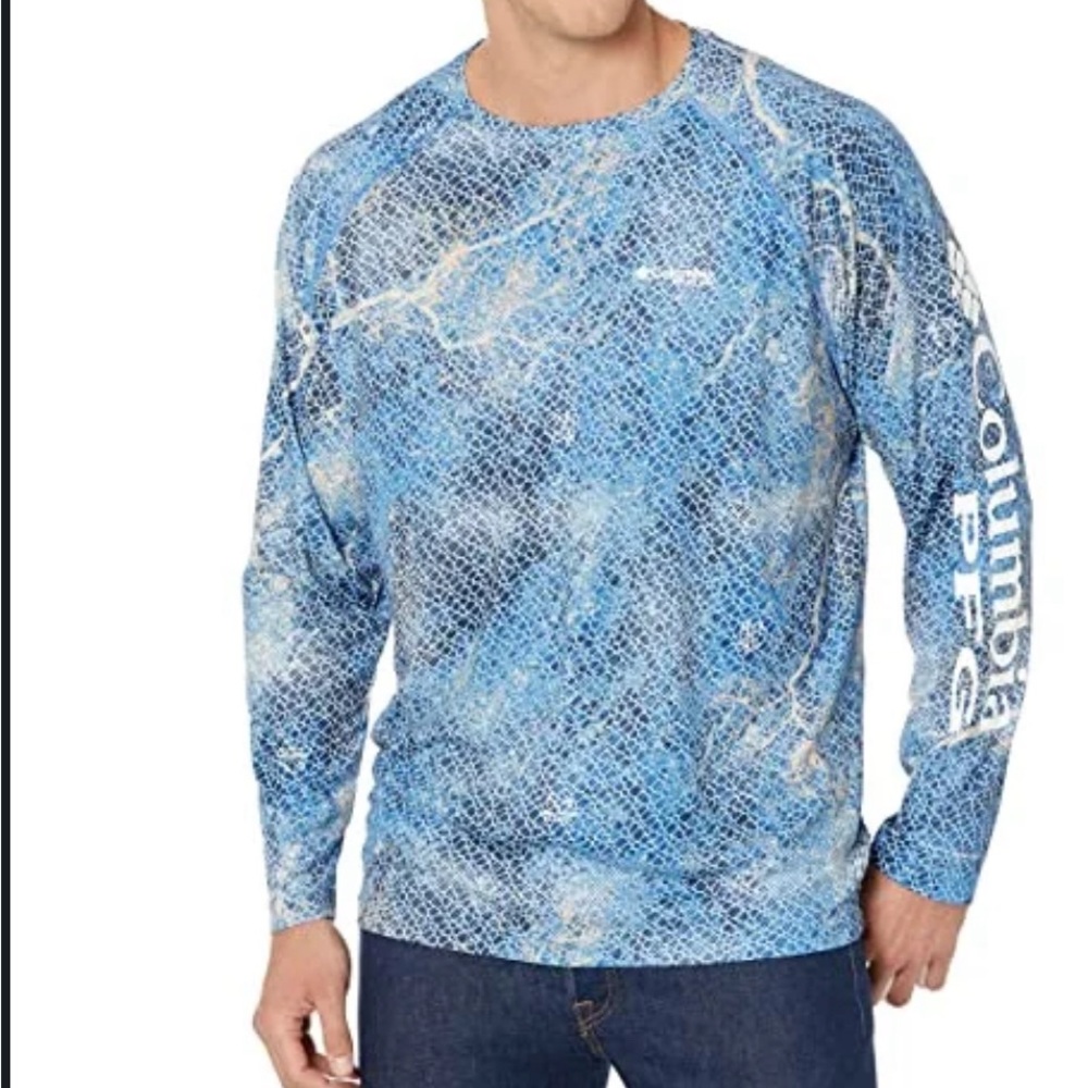 Columbia Men PFG Super Terminal Tackle Long Sleeve Shirt Quick Drying size small - Picture 3 of 9